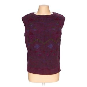 Vintage 80s hand knit vest